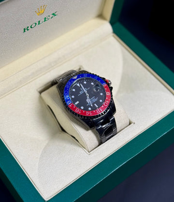 Wristive RX GMT Pepsi 40mm Stainless Steel (Blue/Red Bezel)