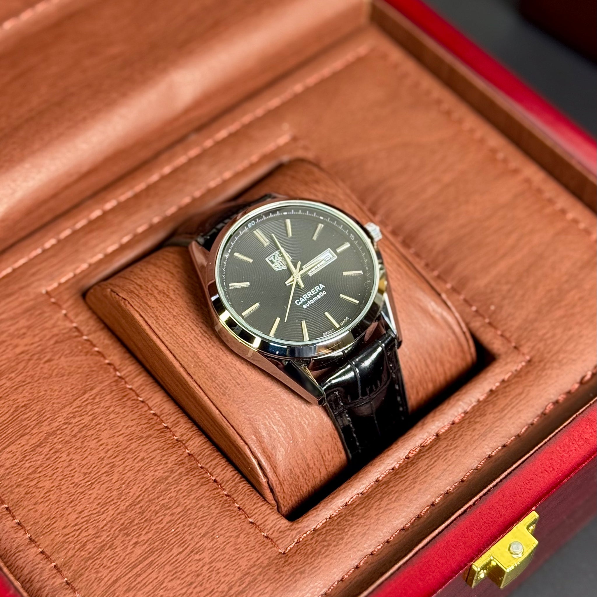 Wristive Tag Heuer Carrera Pattern Dial Day-Date - Premium Stainless Steel