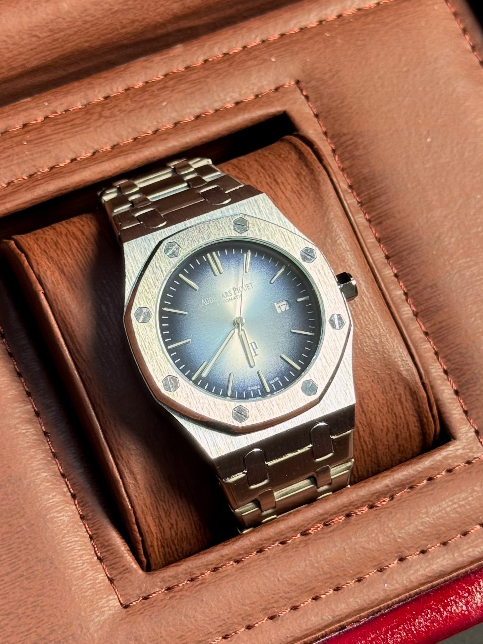 Wristive AP Heavy Weight Watch – Gradient Dial with Date | Stainless Steel