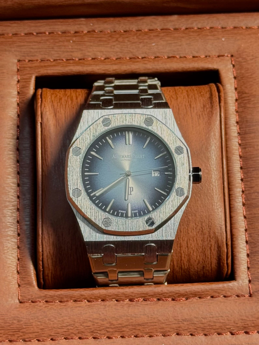 Wristive AP Heavy Weight Watch – Gradient Dial with Date | Stainless Steel
