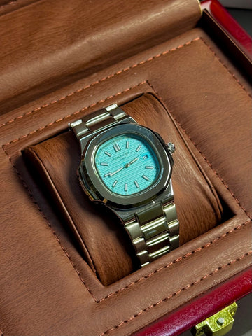 Wristive patek Nautilus Watch – Multiple Dial Colors with Date | Stainless Steel
